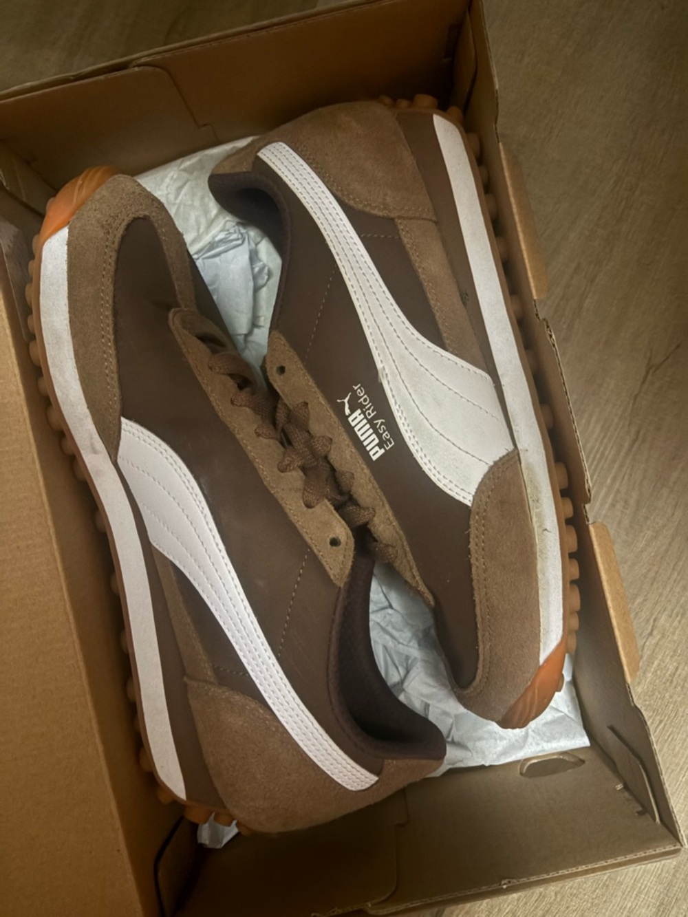 Brown Puma Running Sneakers